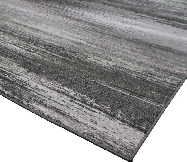 BE Koberec Accra 6505 Grey Green - zelený obdélníkový Rozměr: 60x100 cm