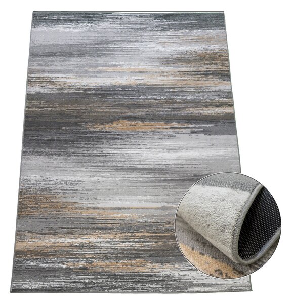 BE Koberec Accra 6505 Grey Pink - růžový obdélníkový Rozměr: 60x100 cm