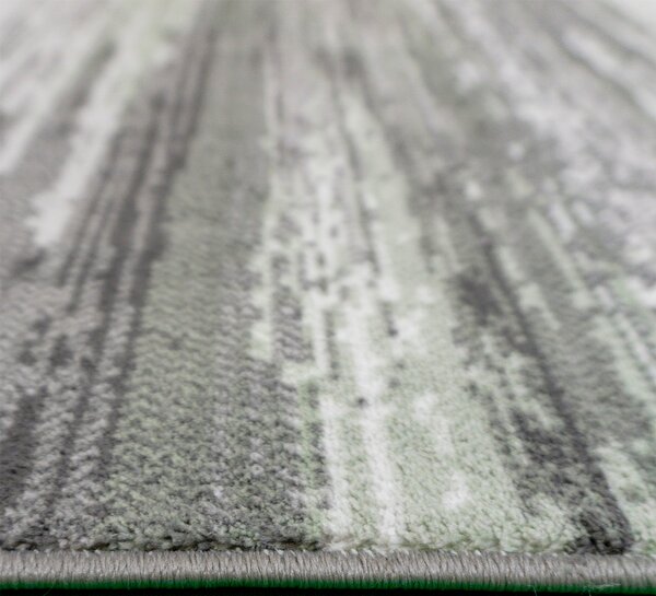 BE Koberec Accra 6505 Grey Green - zelený obdélníkový Rozměr: 60x100 cm