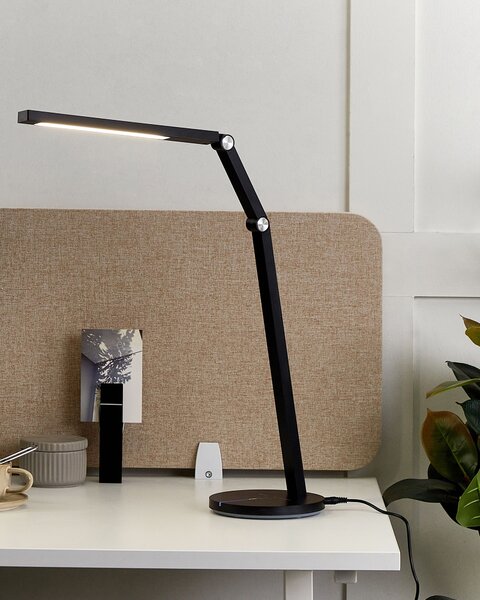 LED stolní lampa DORADO se stmívačem Kov Černá