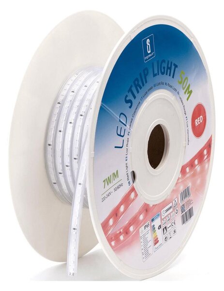 Aigostar - LED Pásek LED/350W/230V 50m červená IP65