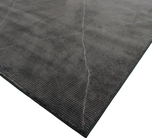 BE Koberec Zurich 1903 DARK GREY - šedý obdélníkový Rozměr: 140x190 cm