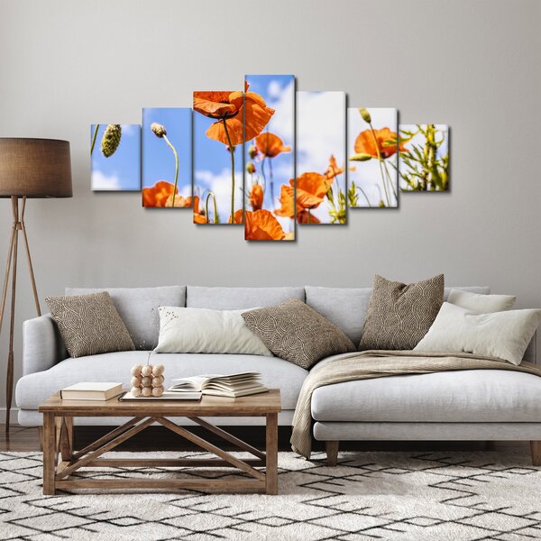 Obraz vlčích máků (210x100 cm)