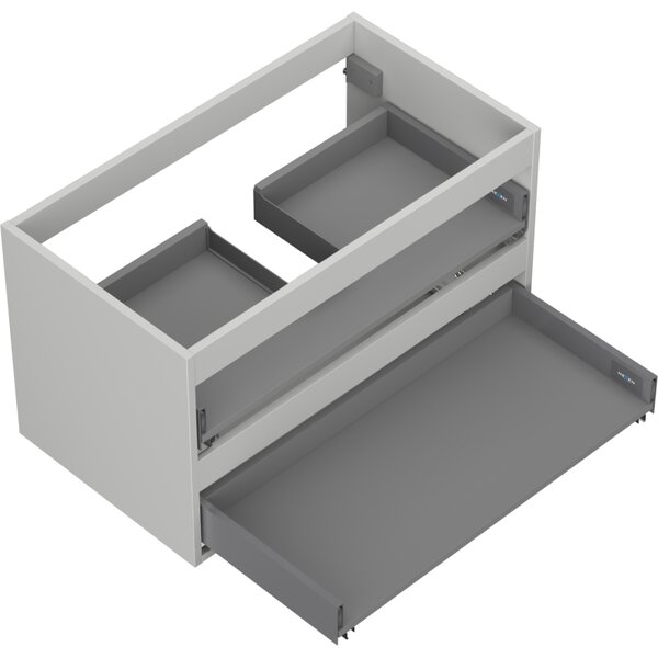 Mexen Box-A, závěsná skříňka 80 cm, 2 zásuvky, matná šedá, 91AX0-0800-470-2-62