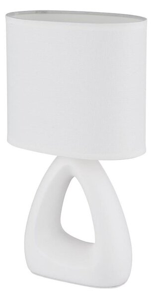 Globo 21731W - Stolní lampa TRIANGLE 1xE14/40W/230V bílá