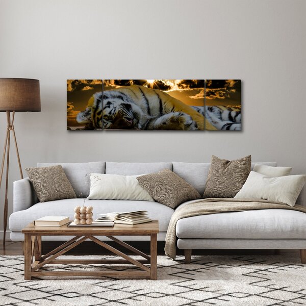 Obraz spícího tygra (170x50 cm)