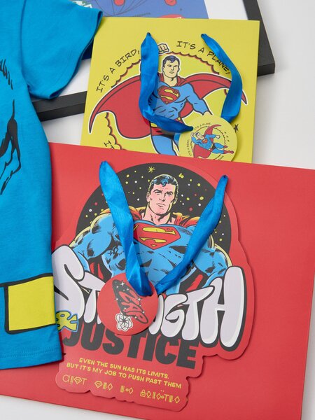 Sinsay - Sada 3 dárkových tašek Superman - vícebarevná