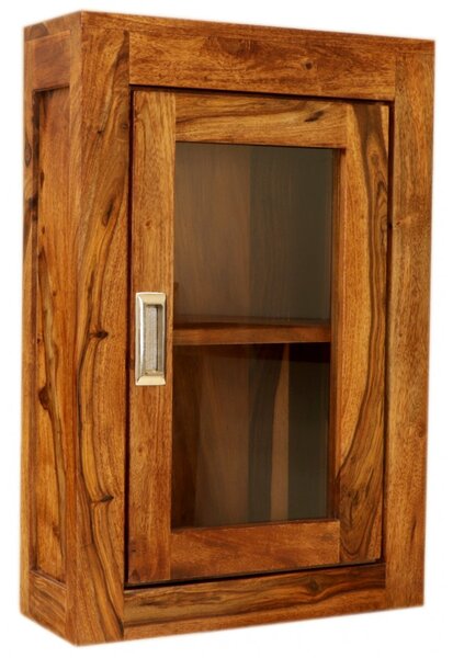 Nástěnná skříňka do koupelny Nela 40x60x15 z indického masivu palisandr
