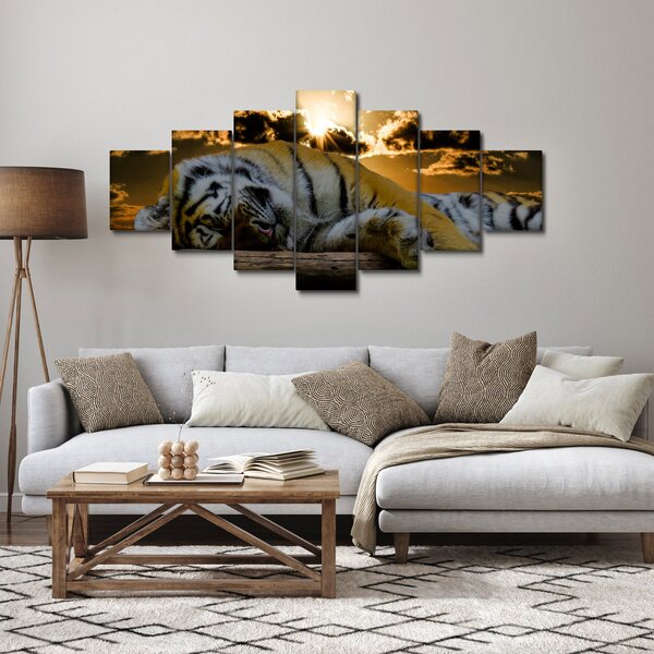 Obraz spícího tygra (210x100 cm)