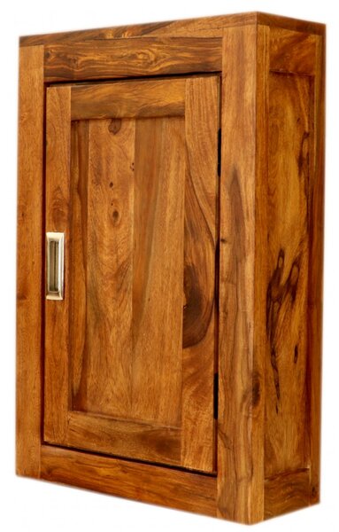 Nástěnná skříňka do koupelny 40x60x15 Nela z indického masivu palisandr