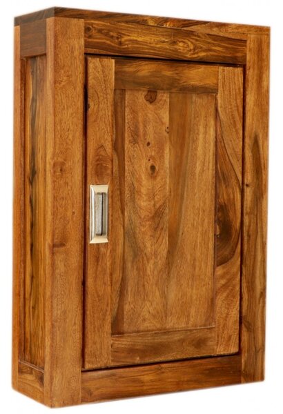Nástěnná skříňka do koupelny 40x60x15 Nela z indického masivu palisandr