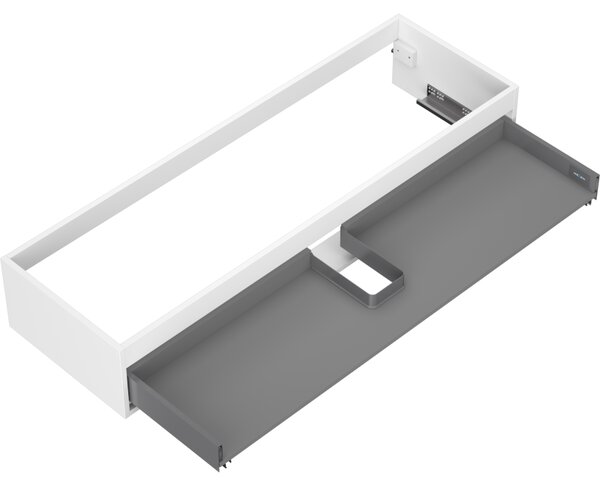 Mexen Box-A, závěsná skříňka, 140 cm, 1 zásuvka, bílá matná, 91AX0-1400-235-1-01