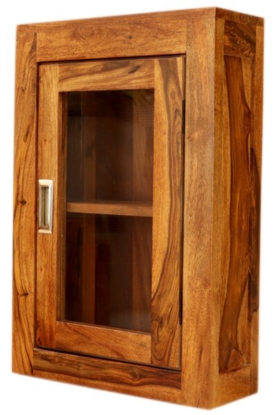 Nástěnná skříňka do koupelny Nela 40x60x15 z indického masivu palisandr