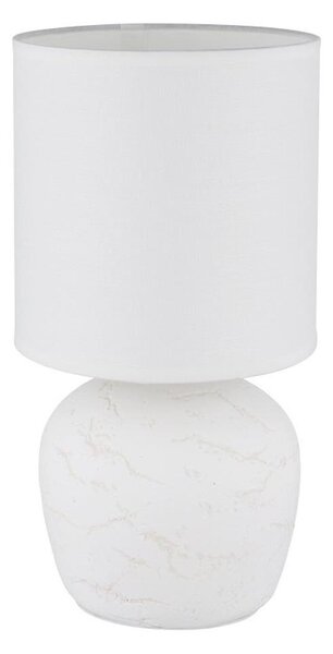 Globo 21739W - Stolní lampa MARBLE 1xE14/40W/230V bílá