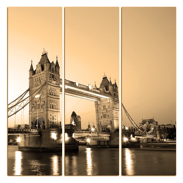 Obraz na plátně - Tower Bridge - čtverec 330FB (75x75 cm)