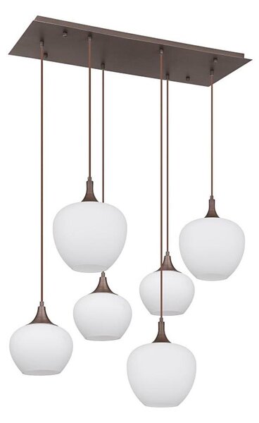Globo 15548-6HC - Lustr na lanku MAXY 6xE27/40W/230V bílá
