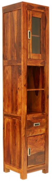 Skříňka do koupelny Nela 40x190x35 z indického masivu palisandr