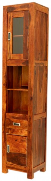 Skříňka do koupelny Nela 40x190x35 z indického masivu palisandr