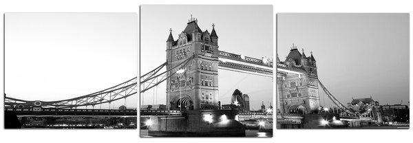 Obraz na plátně - Tower Bridge - panoráma 530ČD (90x30 cm)