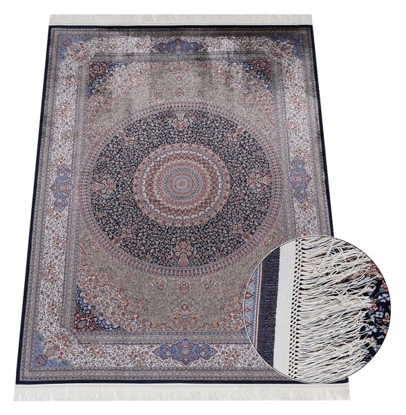 BE Koberec Anatolia Silk 32510 BLUE - modrý obdélníkový Rozměr: 160x230 cm