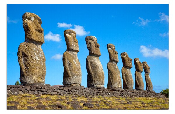 Obraz na plátně - Ahu Akivi moai 1921A (60x40 cm)