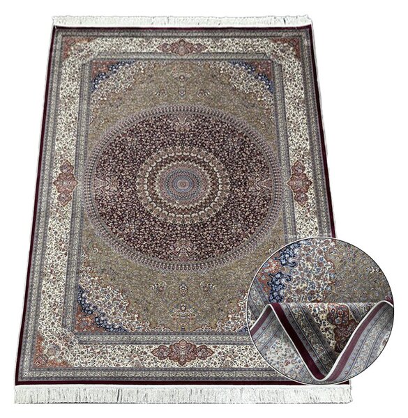 BE Koberec Anatolia Silk 32510 RED - červený obdélníkový Rozměr: 80x150 cm
