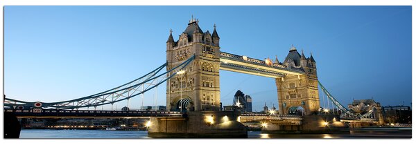 Obraz na plátně - Tower Bridge - panoráma 530A (120x45 cm)