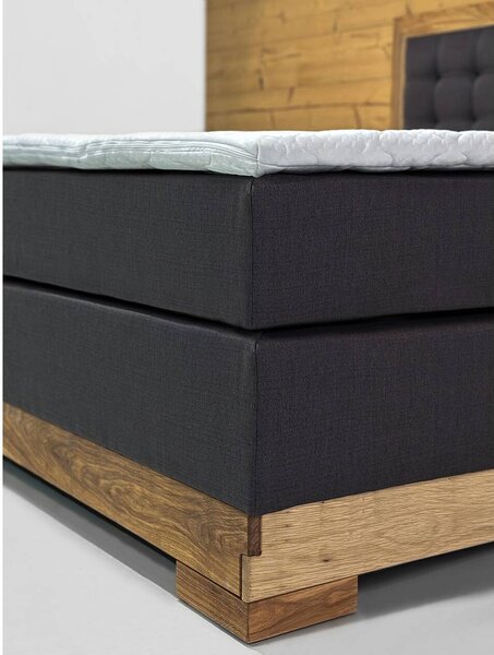 Sob nábytek - Boxspring postel 160x200 Albert divoký dub - MOSANE00280