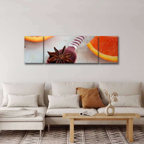 Obraz skořice na lžíci (170x50 cm)