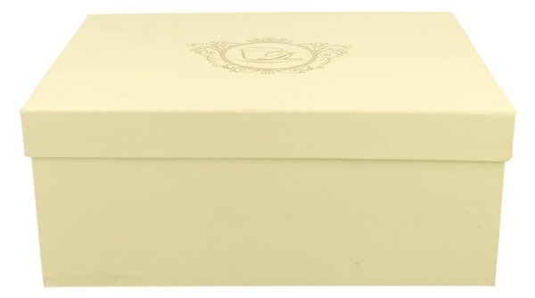 Porcelánový šálek na noze s podšálkem Ecru Nina 220 ml sada 2ks