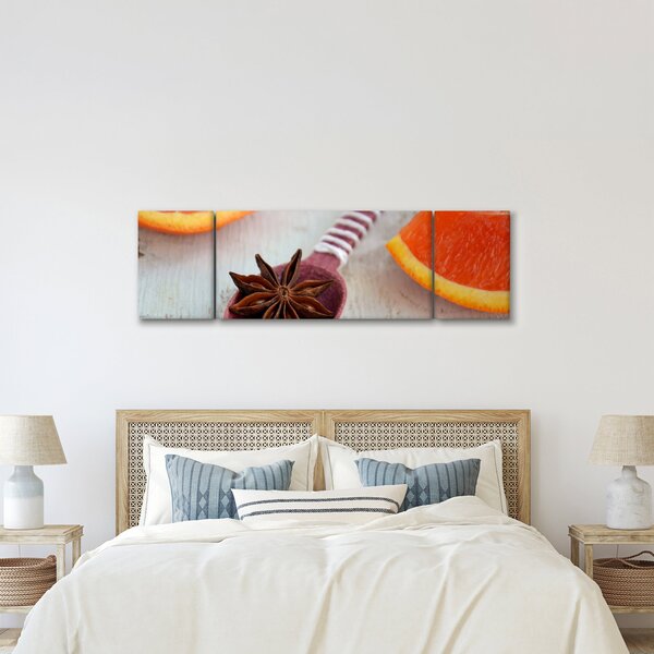 Obraz skořice na lžíci (170x50 cm)