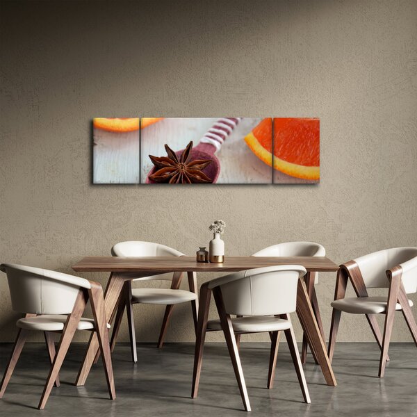 Obraz skořice na lžíci (170x50 cm)