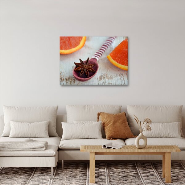Obraz skořice na lžíci (70x50 cm)