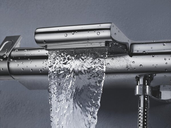 Grohe Grohtherm 2000 vanová baterie na stěnu s termostatem StarLight Chrome 34464001