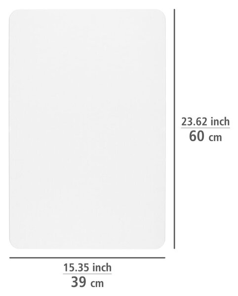 Bílá koupelnová předložka z křemeliny 39x60 cm Simi – Wenko