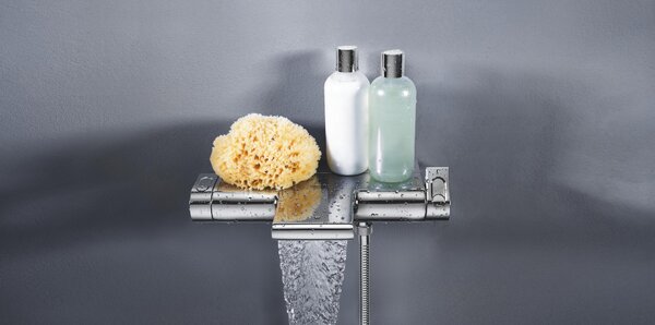 Grohe Grohtherm 2000 vanová baterie na stěnu s termostatem StarLight Chrome 34464001