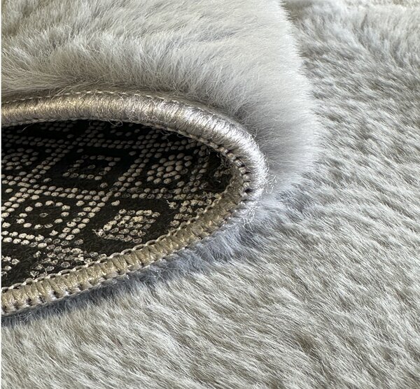 BE Koberec Puffy PUFFY 060 GREY - šedý obdélníkový Rozměr: 40x60 cm