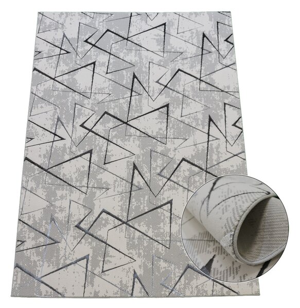 BE Koberec Esprit 3608 GREY - šedý obdélníkový Rozměr: 60x100 cm