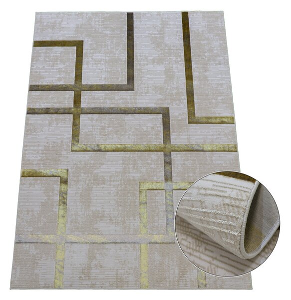 BE Koberec Esprit 3609 BEIGE - béžový obdélníkový Rozměr: 60x100 cm