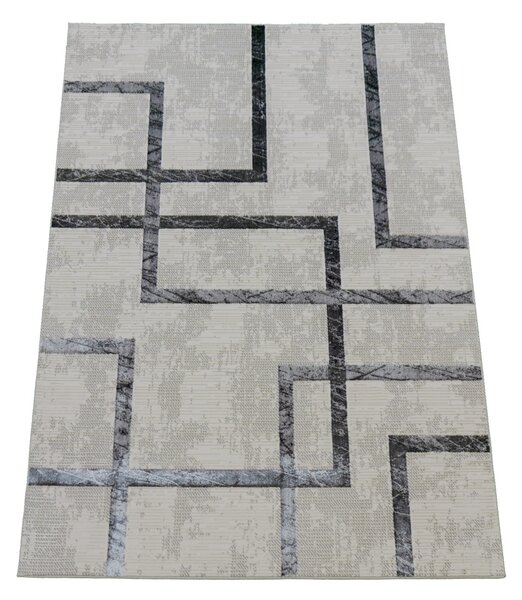 BE Koberec Esprit 3609 GREY - šedý obdélníkový Rozměr: 60x100 cm