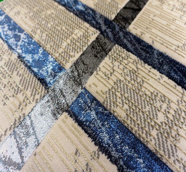 BE Koberec Esprit 3610 NAVY - tmavě modrý obdélníkový Rozměr: 60x100 cm