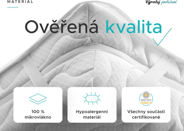 Nepropustný chránič matrace PROŠÍVANÝ na postýlku 60 x 120 cm