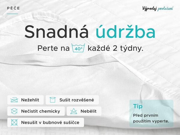 Nepropustný chránič matrace PROŠÍVANÝ na postýlku 60 x 120 cm