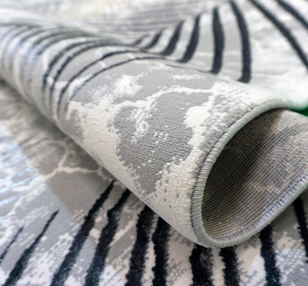 BE Koberec Esprit 3610 GREY - šedý obdélníkový Rozměr: 60x100 cm