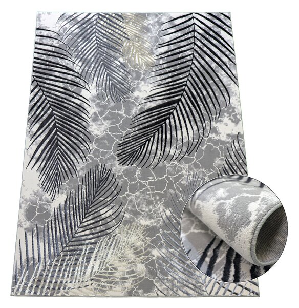 BE Koberec Esprit 3610 GREY - šedý obdélníkový Rozměr: 60x100 cm