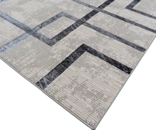 BE Koberec Esprit 3609 GREY - šedý obdélníkový Rozměr: 60x100 cm