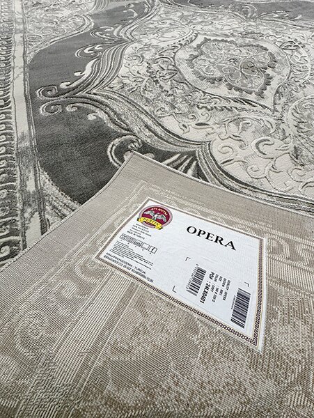 BE Koberec Opera 8081 GREY - šedý obdélníkový Rozměr: 60x100 cm