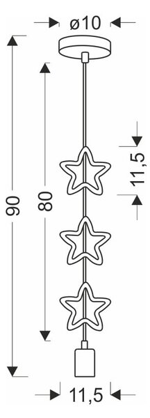 Dětský lustr s kovovým stínidlem Single – Candellux Lighting