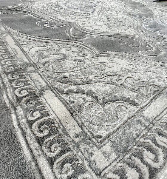 BE Koberec Opera 8081 GREY - šedý obdélníkový Rozměr: 60x100 cm