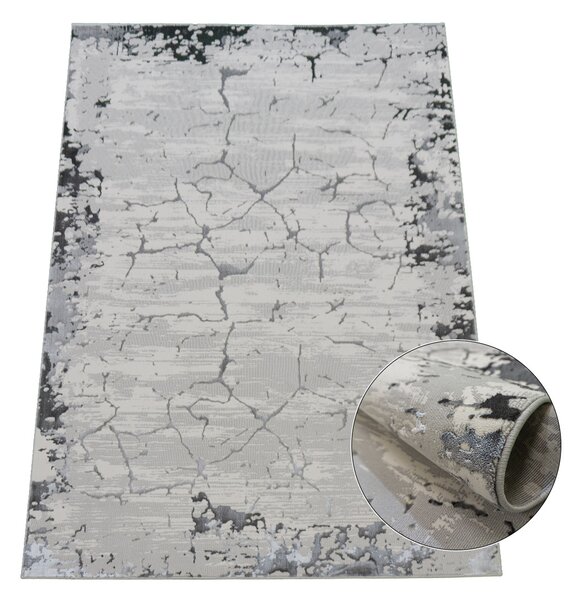 BE Koberec Allianz 6308 GREY - šedý obdélníkový Rozměr: 60x100 cm